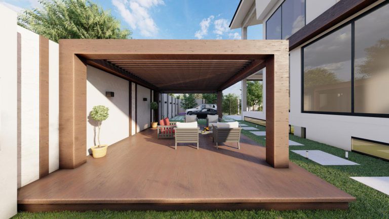 طراحی آلاچیق ویلا دماوند