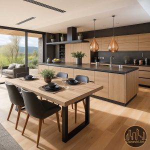 آشپزخانه ویلا دماوند