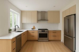 طراحی آشپزخانه به سبک یو شکل