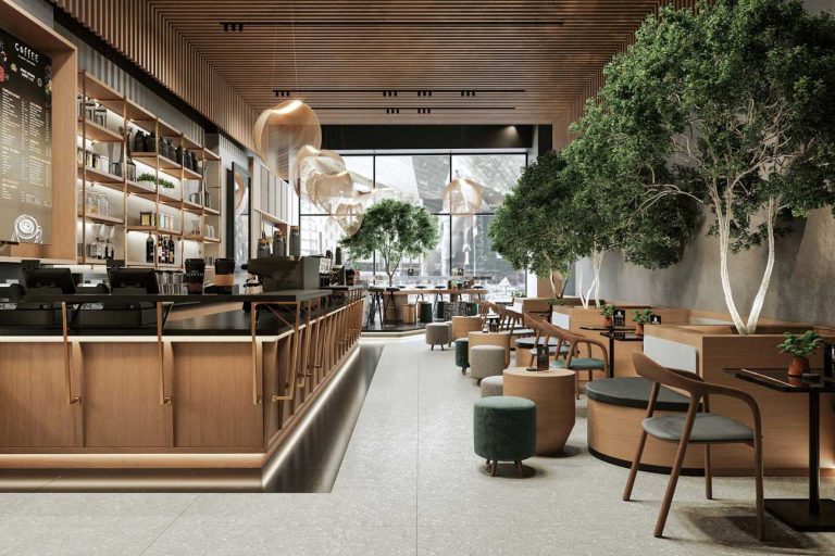 طراحی داخلی و دکور کافه از ایده تا اجرا