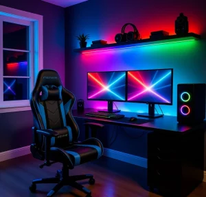 نورپردازی اتاق تریدر