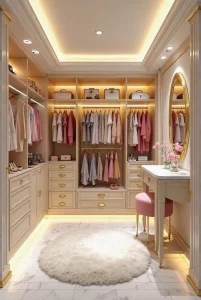 طراحی کلوزت روم کوچک