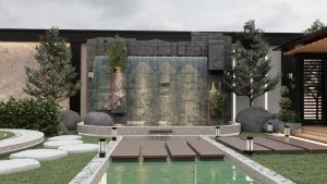 آبنمای سنگی پروژه