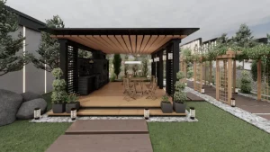 طراحی آلاچیق و باربیکیو