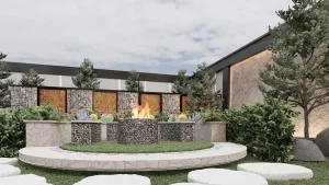 طراحی نشیمن سنگی