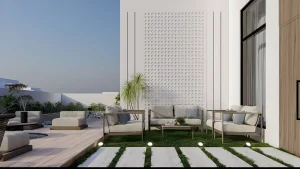 طراحی دیوار روف گاردن