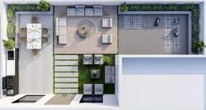 پلان روف گاردن لوکس